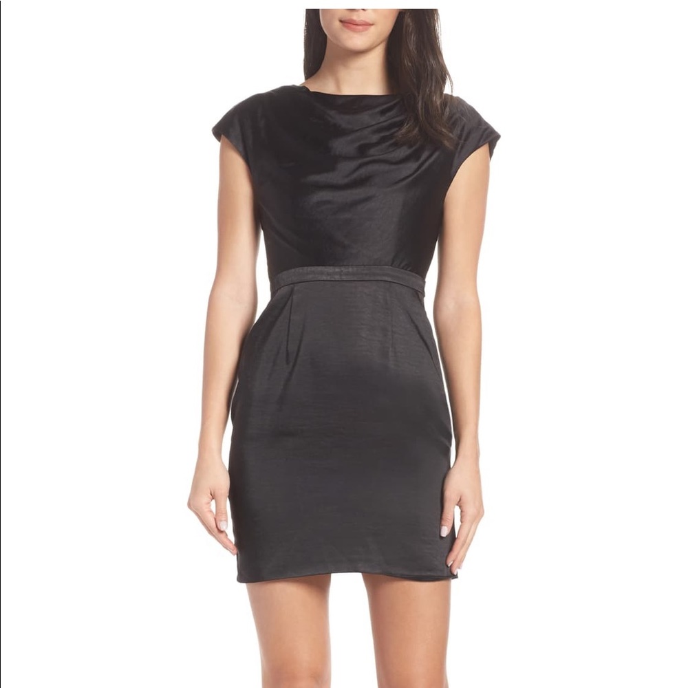 US Fame and Partners Black Dress